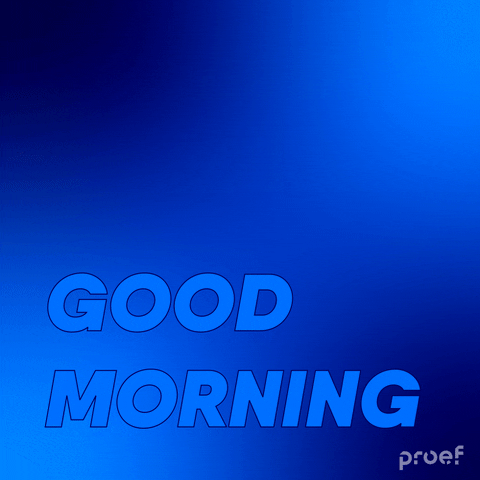 Good Morning Art GIF by Proef