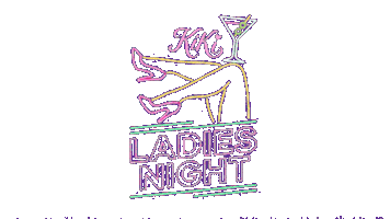 Ladies Night Sticker by Kiki On The River