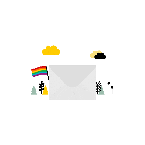 Rainbow Pride Sticker by Deutsche Post DHL