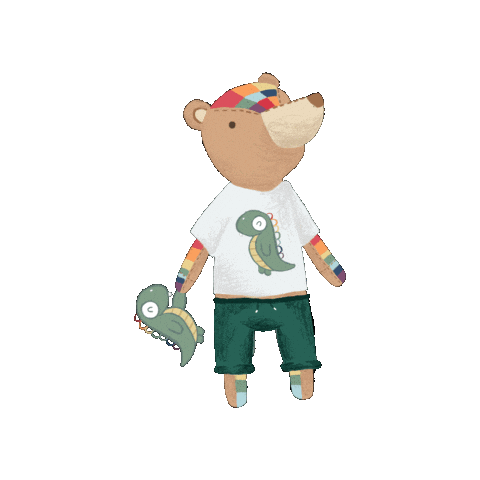 Bouncing Teddy Bear Sticker by Bear Autism