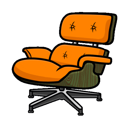 Lounge Sticker by Ugly Yellow House