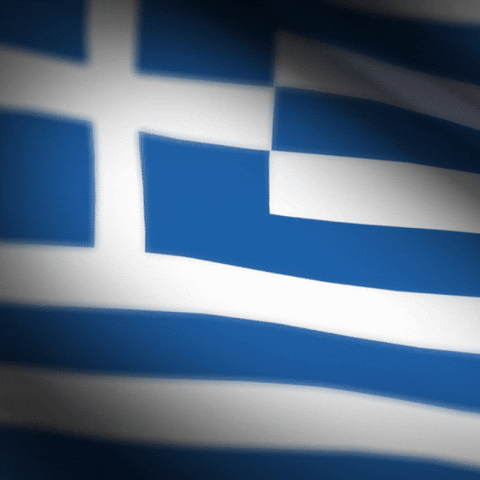 Celebrating Greek Flag GIF by xponentialdesign