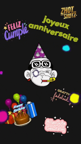 Feliz Cumple Happy Birthday GIF by Zhot Shop
