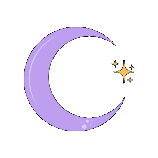 Moon Purplemoon Sticker by potion-communication