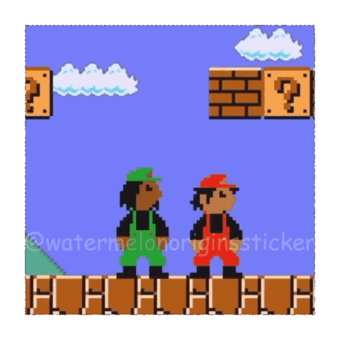 Mario Luigi Sticker