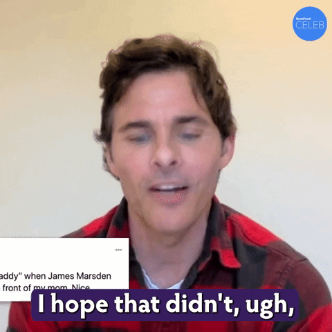 Embarrassed James Marsden GIF by BuzzFeed