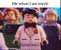 Blushing Lego Batman GIF
