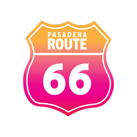 Route 66 Sticker by Visit Pasadena