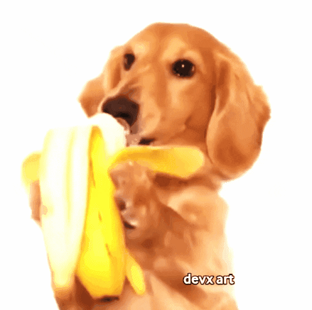 Dog Eating GIF by DevX Art
