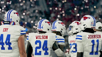 Zoom In College Football GIF by SMU Football