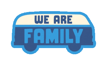 We Are Family Campervan Sticker by Bestival