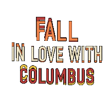 Columbus Ohio Fall Sticker by Experience Columbus