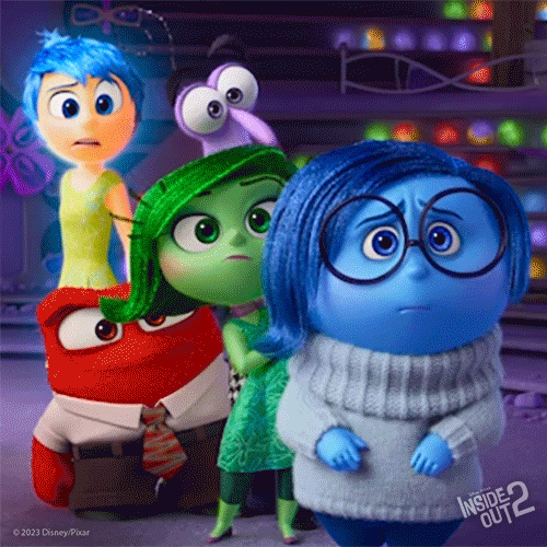 Scared Inside Out GIF by Disney Pixar