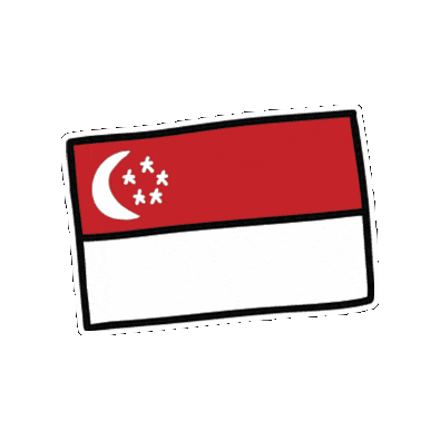 National Day Singapore Sticker by The Singaporean Dream