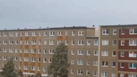 Powerful Storm Rips Roof Off German Apartment Block