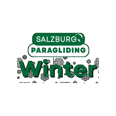 Winter Tandem Sticker by Salzburg Paragliding