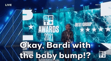 Bardi With The Baby Bump GIF by BET Awards