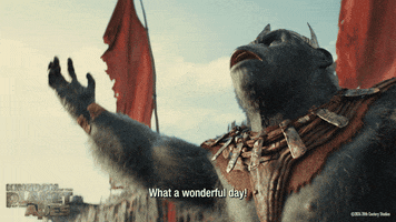 Planet Of The Apes Wonderful Day GIF by 20th Century Studios