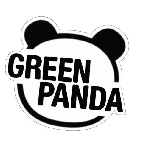 green-panda Sticker