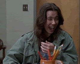 I Cant Stop Laughing Linda Cardellini GIF