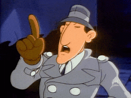 inspector gadget pointing GIF