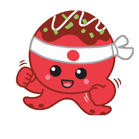 Takoyaki Sticker by theweebean