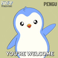 Penguin You Are Welcome GIF by Pudgy Penguins