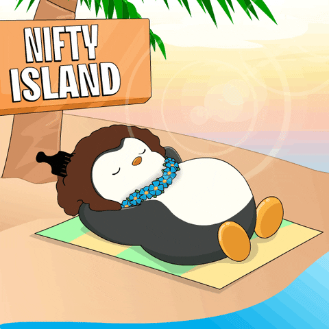 Summer Relaxing GIF by Pudgy Penguins - Find & Share on GIPHY