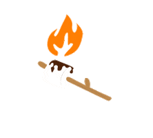 Fire Marshmallow Sticker by Camping World