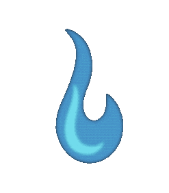 Fire Azul Sticker