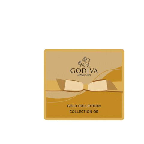 Gold Chocolate Sticker by GODIVA