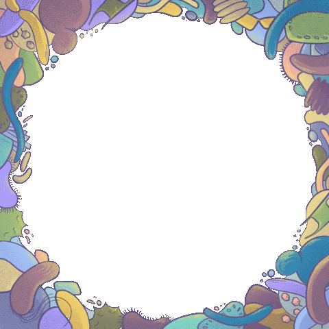Frame Microbiology Sticker