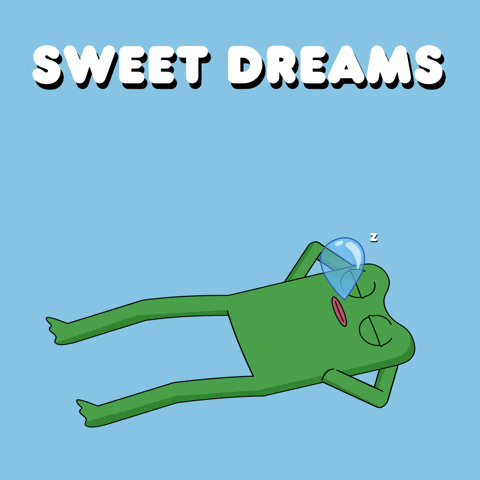 Rest Easy Good Night GIF by fwogs