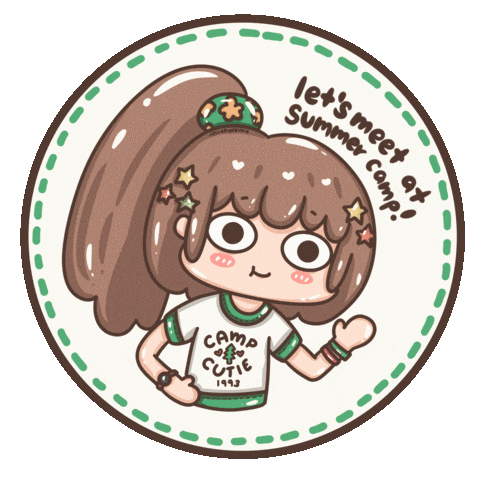 Camping Summer Camp Sticker