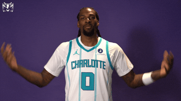 Get Loud Hype GIF by Charlotte Hornets