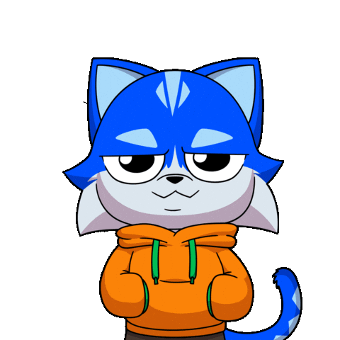 What You Doing Cat Sticker by Toshithecat