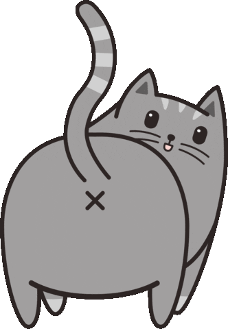 Cat Butt Lol Sticker by Meowingtons