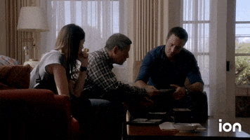 TV gif. Alex O'Loughlin as Steve McGarrett in Hawaii-Five-0 sits in a living room with two people, who looks appreciative as they hand him a photograph. Text, "That's so beautiful."