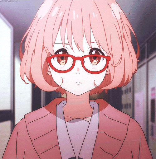 Nervous Anime Yuri With Glasses GIF  GIFDBcom
