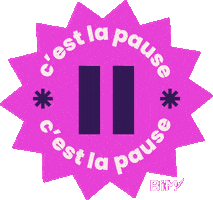 Break Pause Sticker by STUDIO BIM!