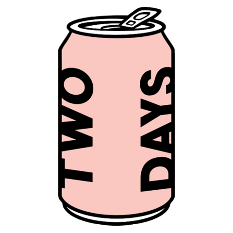 Two Days Drinks Sticker