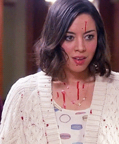 parks and recreation blood GIF by Agent M Loves Gifs