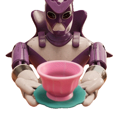 Serving Tea Time Sticker by TheTinies