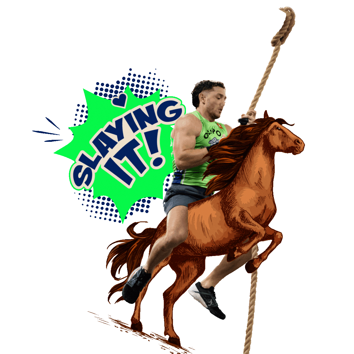 Sam Martin Slaying It Sticker by SWFL Sharks