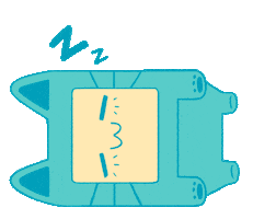 Sleepy Good Night Sticker by Blue wolf