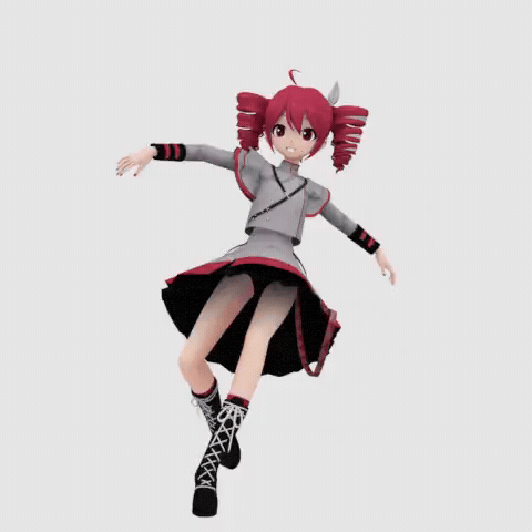 Kasane Teto Break Dancing GIF