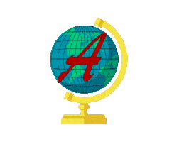 Globe Mappamondo Sticker by A Viaggi