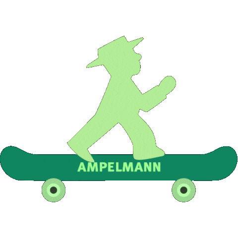 Fun Skating Sticker by Ampelmann