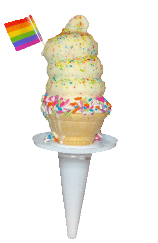 Ice Cream Rainbow Sticker by Mister Dips