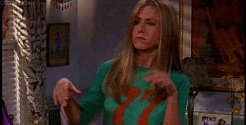 stressed jennifer aniston GIF